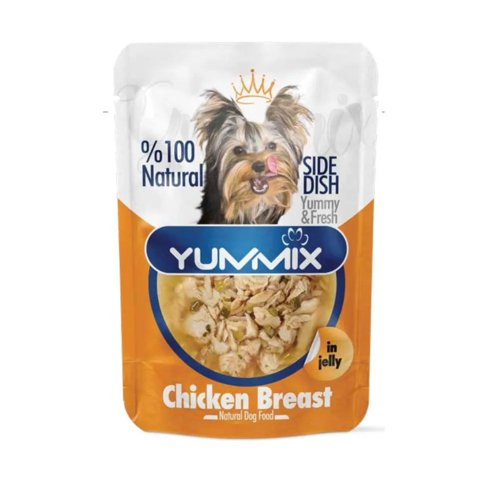 پوچ نچرال سگ بالغ یامیکس مرغ  Yummix Adult Dog Natural Pouch Chicken