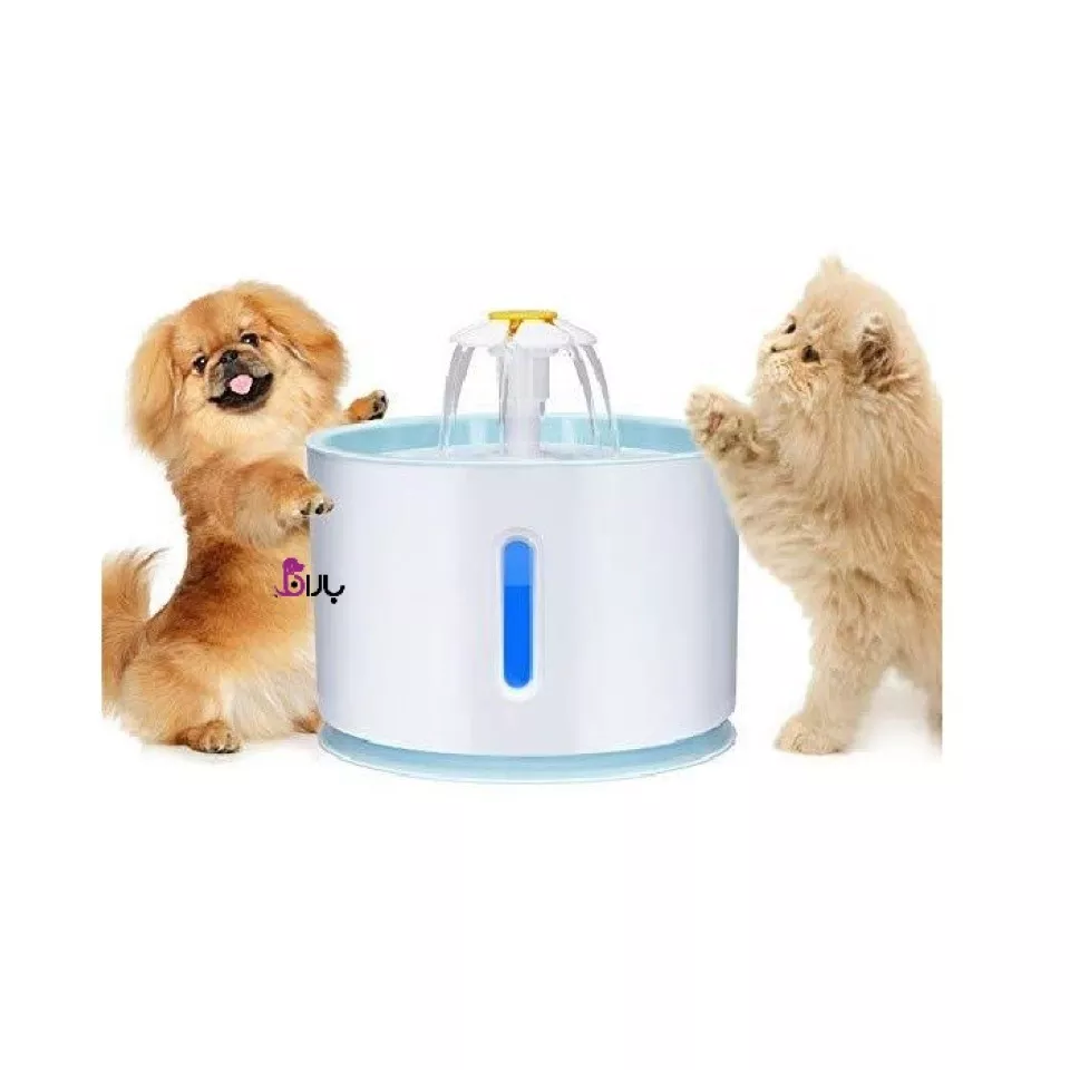 ظرف آبخوری اتوماتیک مدل گل مخصوص سگ و گربه (2/4 لیتری)