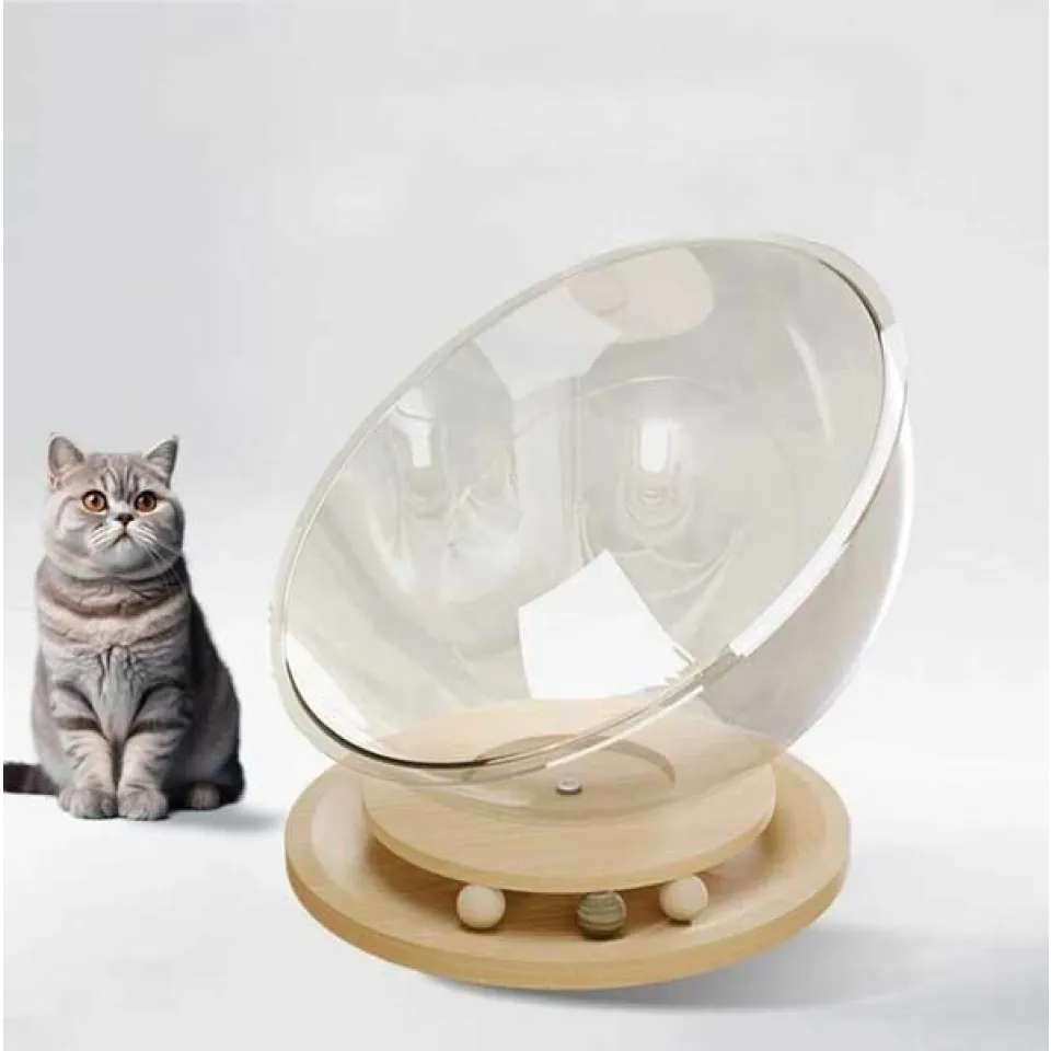 جای خواب شیشه ای گربه مدل فضایی Space Capsule Cat Bed