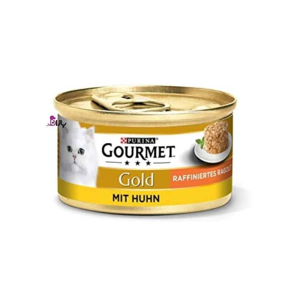 کنسرو گربه گورمه گلد مرغ (85 گرم)