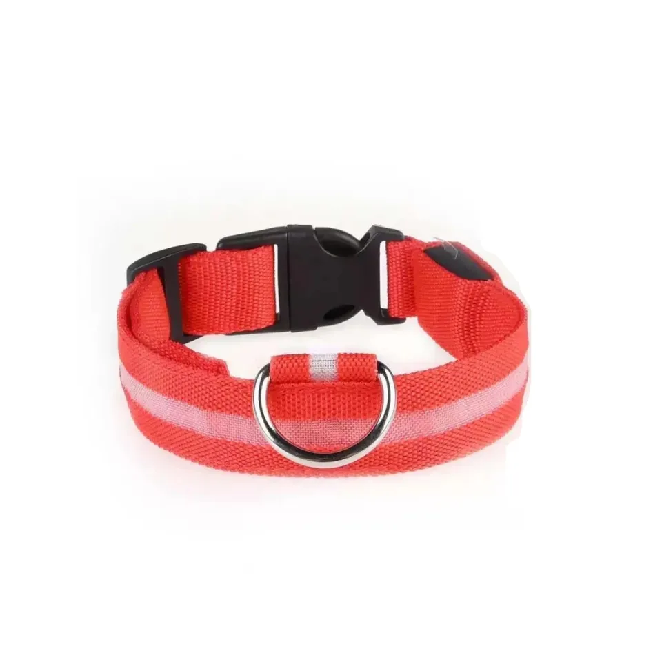 قلاده گردنی سگ با چراغ ال ای دی Dog Collar With LED light Size L
