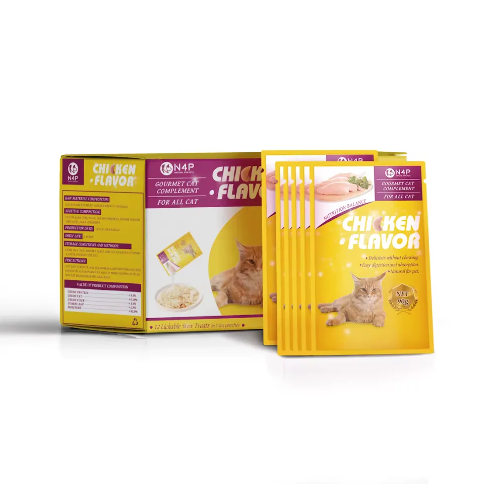 پوچ گربه N4P مرغ N4P Natural Wet Cat Pouches