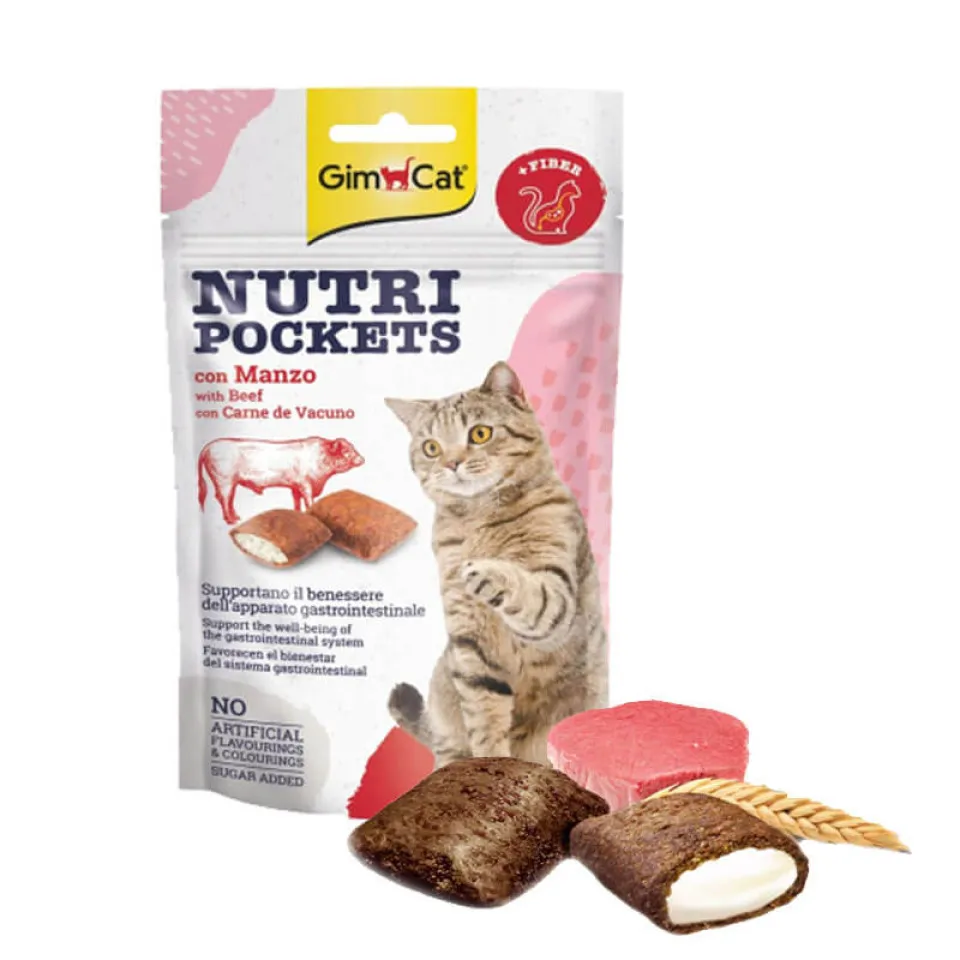 GimCat Nutri Pockets Beef 60g