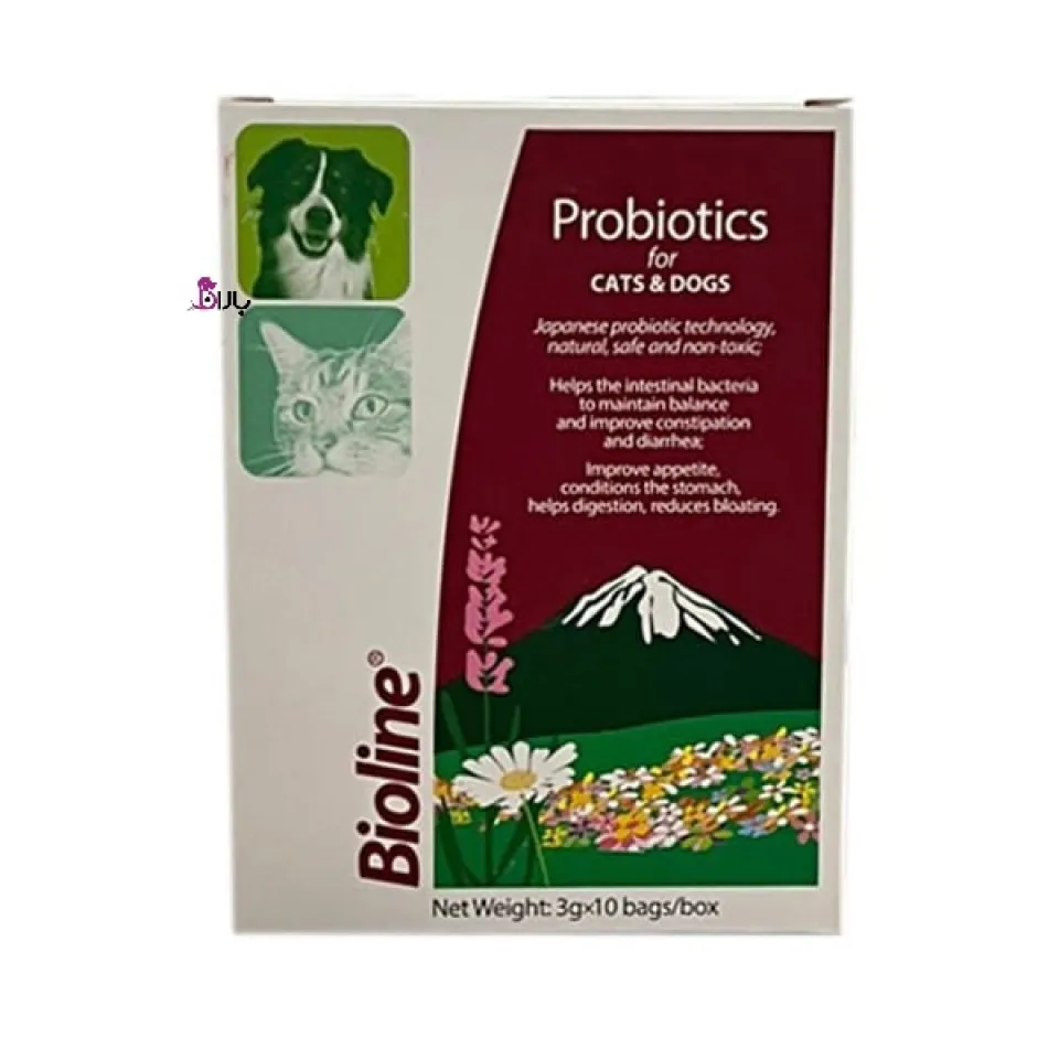 پودر پروبیوتیک سگ و گربه بایولاین بسته 10 عددی وزن 30 گرم Biolin