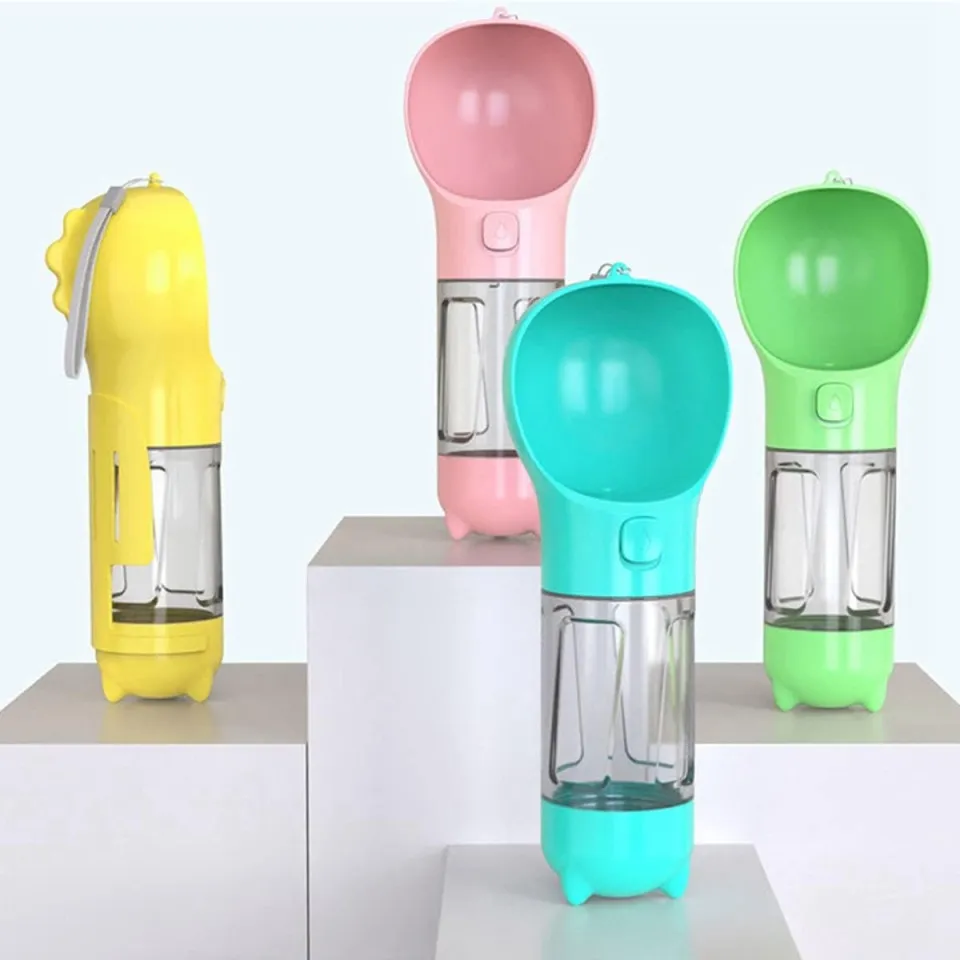 ظرف پرتابل چند کاره مخزن آب، بیلچه و کیسه فضولات Pet Multifunctional Water Bottle