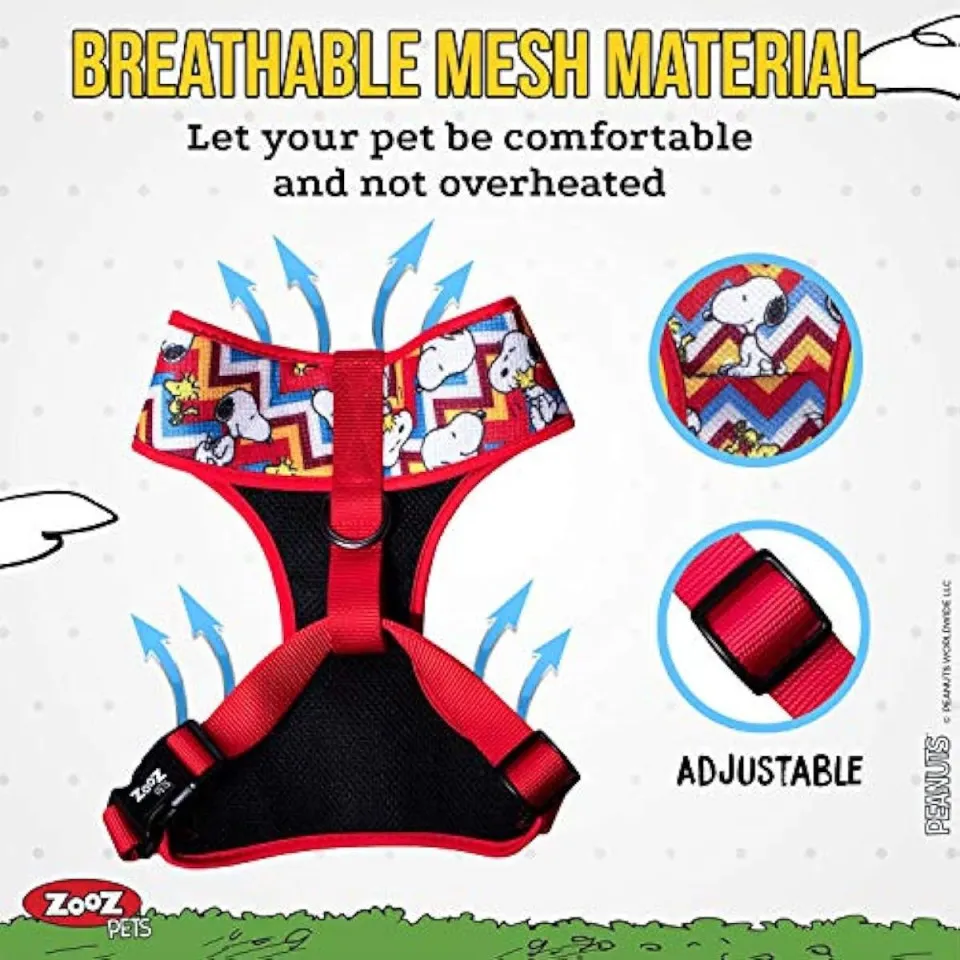 هارنس شکمی سگ طرح اسنوپی ZOOZ PETS Snoopy Dog Harness 
