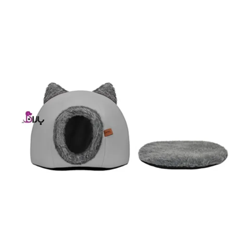 کلبه خواب زاریکس طرح گربه-طوسی Zarix Pet House Cat-grey