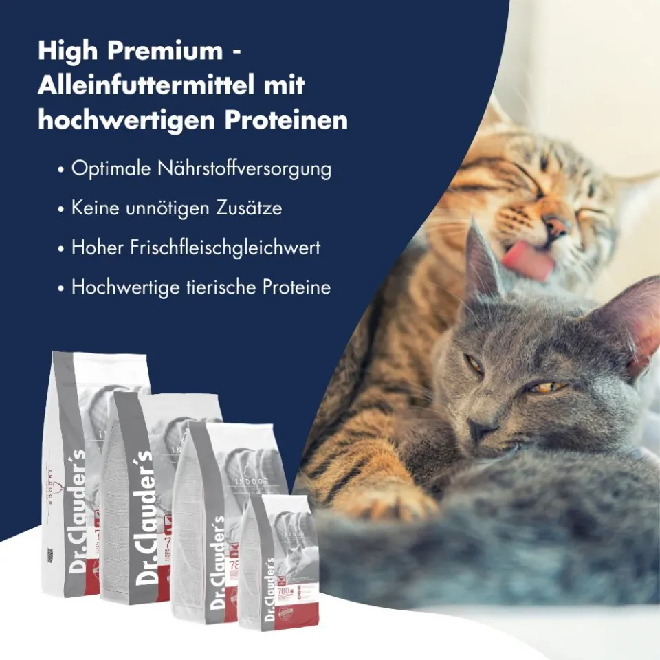 غذا خشک گربه داخل خانه دکتر کلادرز Dr. Clauder's High Premium Indoor