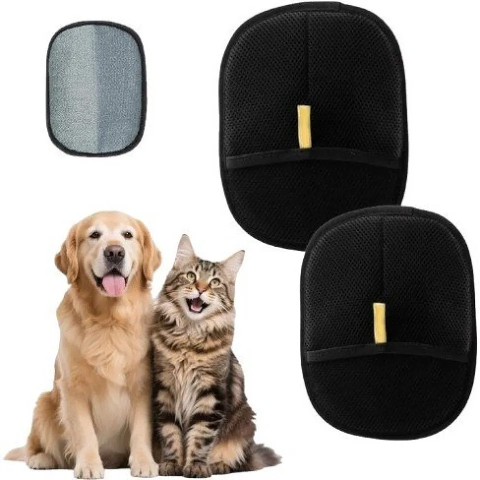 دستکش پرزگیر مغناطیسی سگ و گربه Black magnetic glove lint remover for Cats & dogs