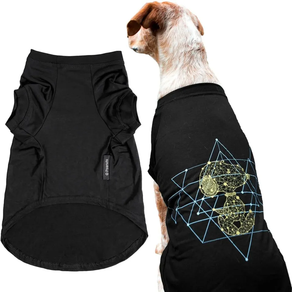 لباس سگ طرح اسنوپی ZoozPets Snoopy T-Shirt (Graphite/Hug)