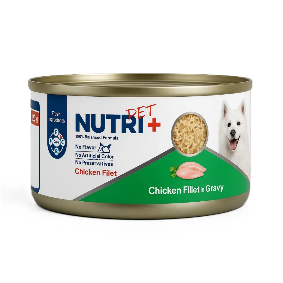 کنسرو سگ نوتری پلاس فیله مرغ نچرال (120 گرم)