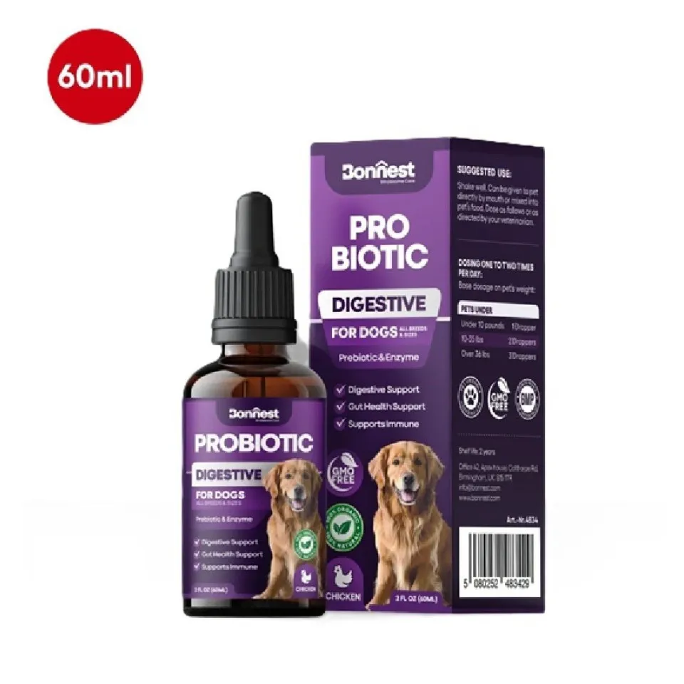 قطره پروبیوتیک سگ بونستBonnest Probiotic Drops-Dog(60ml)