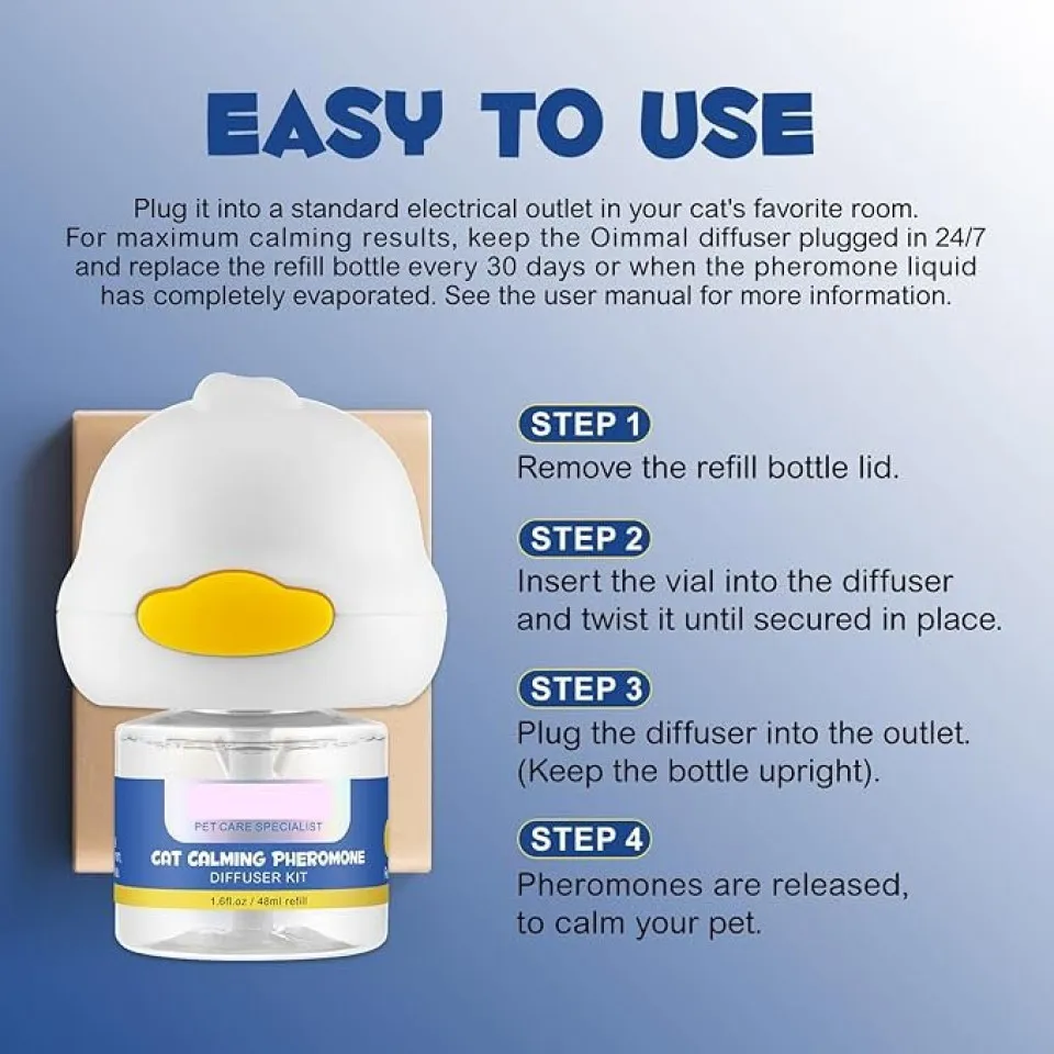 کیت دیفیوزر گربه اویمال Oimmal Calming Pheromone Diffuser Kit 