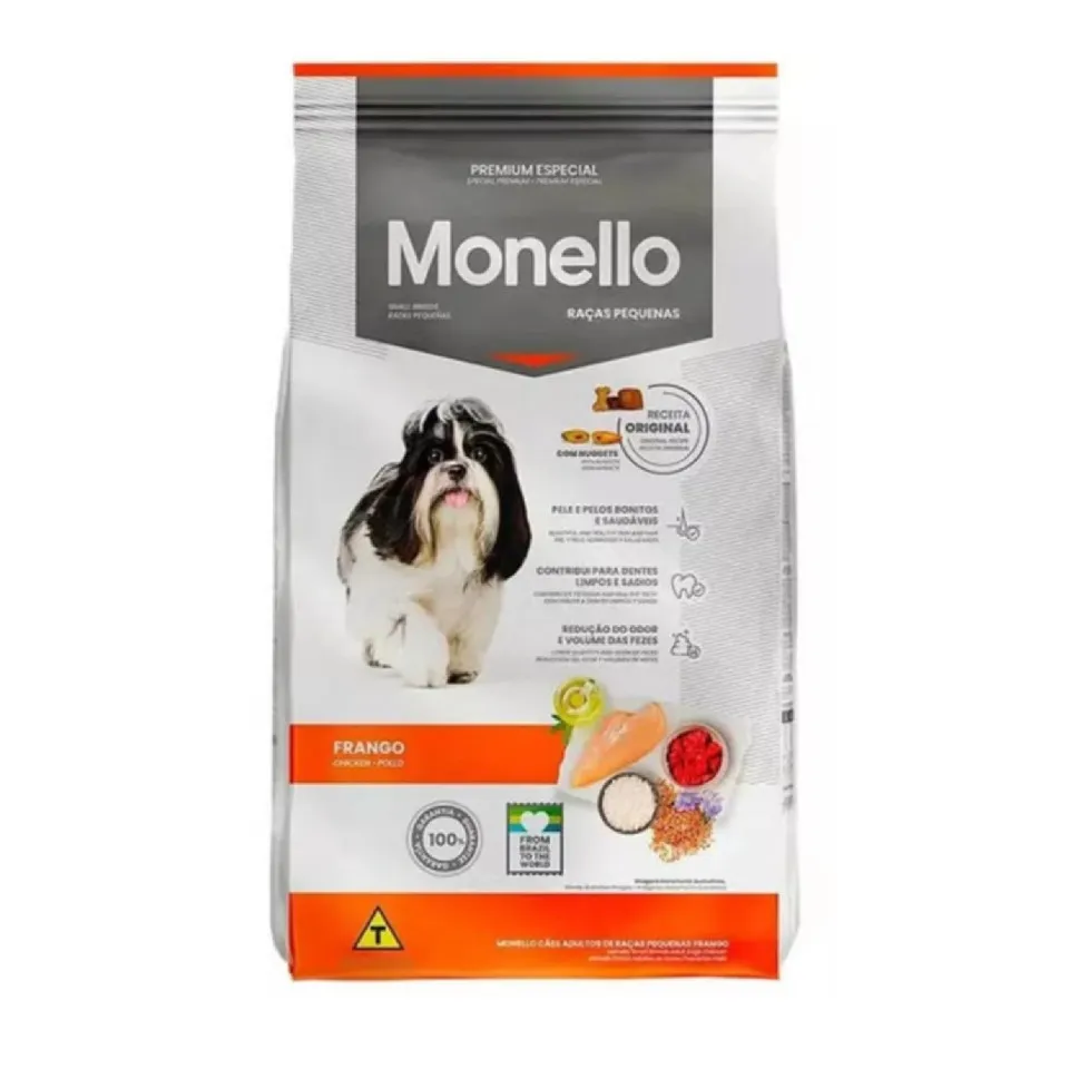 غذا خشک سگ بالغ نژاد کوچک مونلو با طعم مرغ (1 کیلوگرم فله)  Monello Adult Dog Food Small Breed Chicken 1kg
