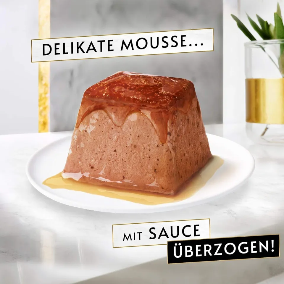 دسر موس ماهی تن در سس Purina Gourmet ThunFisch Mousse With Sauce