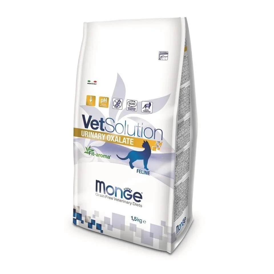 عذای درمانی یورینری گربه مونژه :: Monge Vet Solution Urinary Oxalate 1.5kg