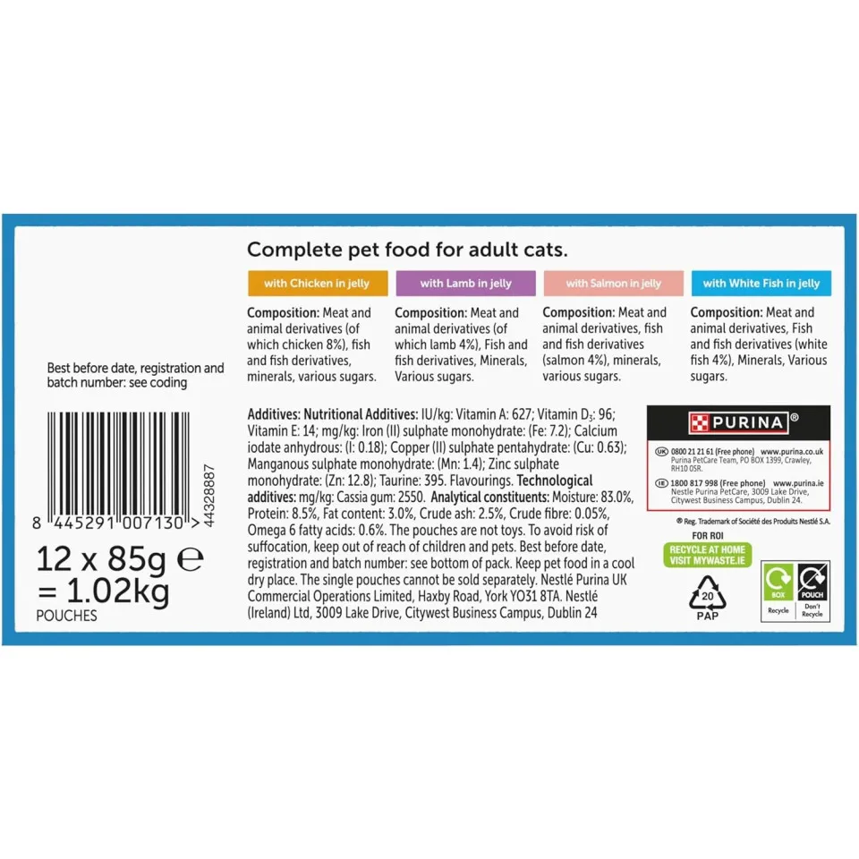 پوچ گربه فلیکس میکس در ژله پک اورجینال Felix Original Mix Selection in Jelly Wet Cat Food 