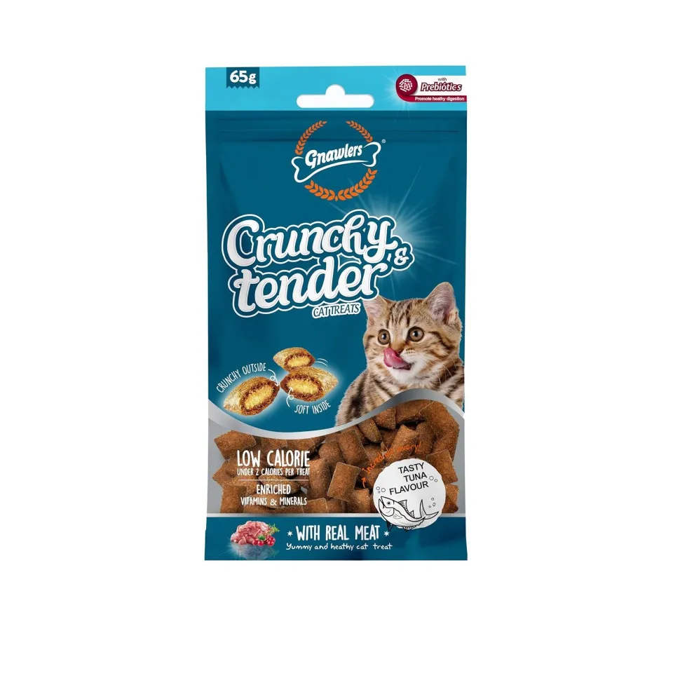 تشویقی کرانچی مغزدار گنالرز ماهی تن GNAWLERS Crunchy & Tender Tuna Flavour 