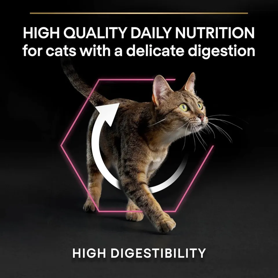 غذای گربه حساس و بدغذا پروپلان Purina Pro Plan Cat Food Delicate With OptiDigest 1/5kg