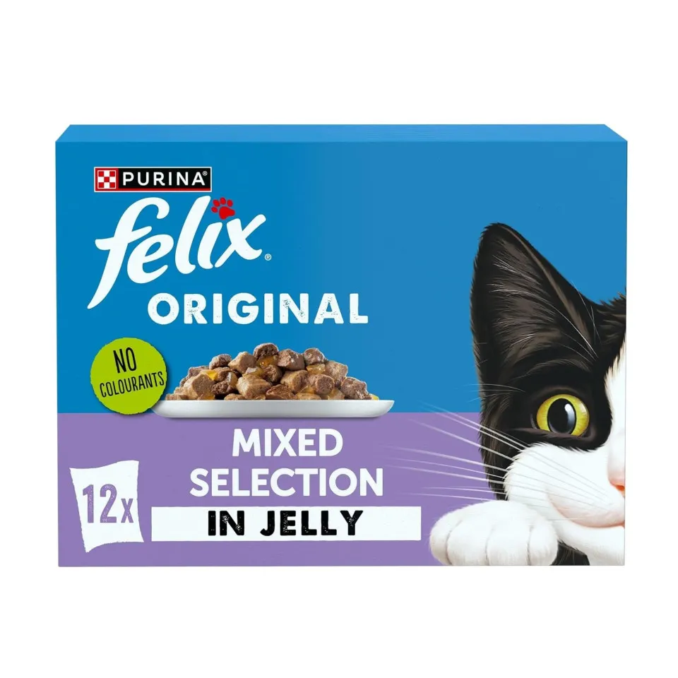 پوچ گربه فلیکس میکس در ژله پک اورجینال Felix Original Mix Selection in Jelly Wet Cat Food 
