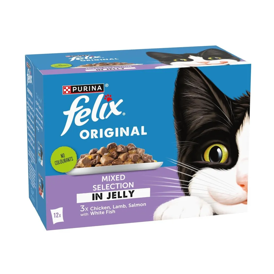 پوچ گربه فلیکس میکس در ژله پک اورجینال Felix Original Mix Selection in Jelly Wet Cat Food 