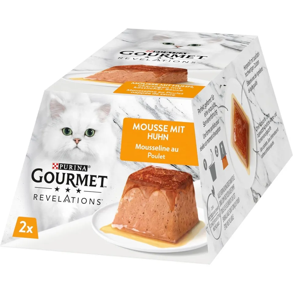 دسر موس مرغ در سس Purina Gourmet Huhn Mousse With Sauce