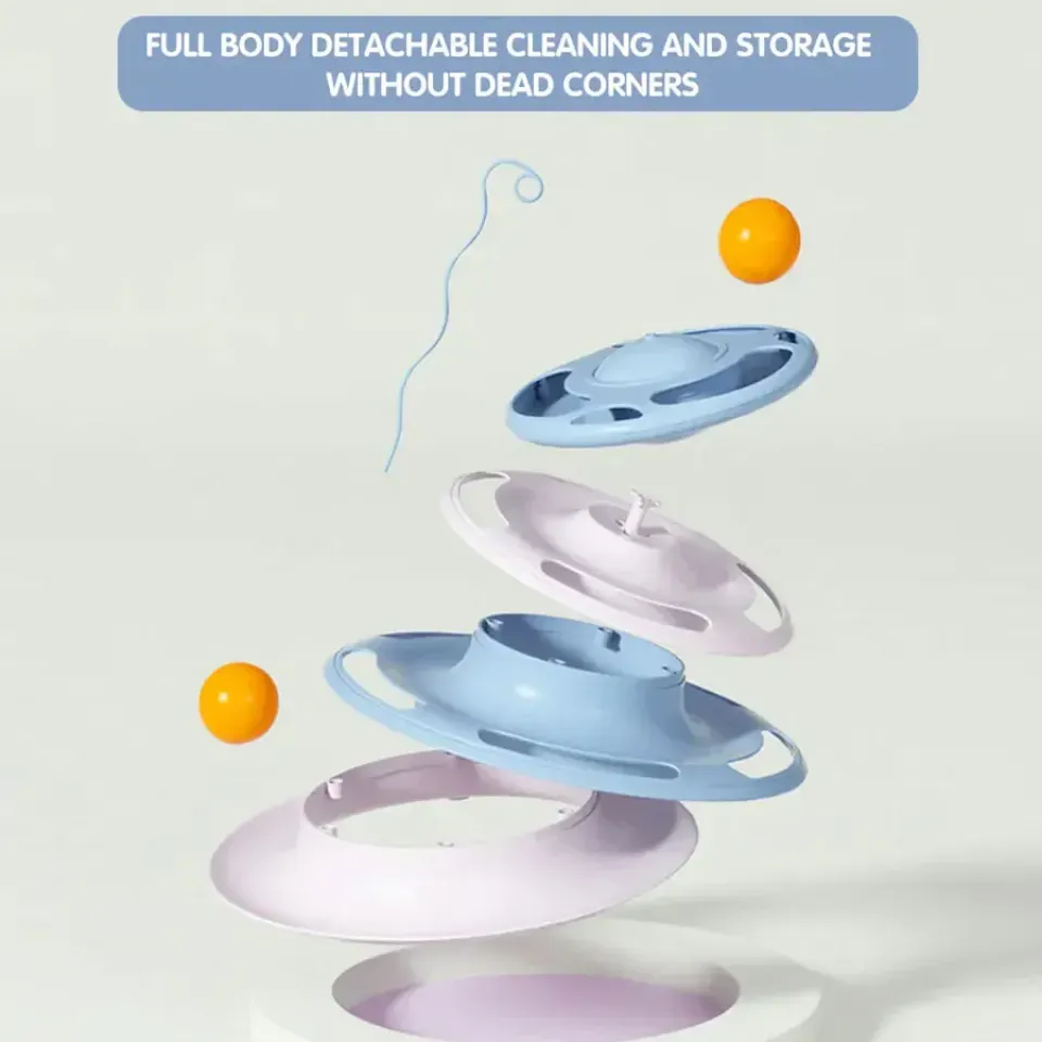 اسباب بازی گربه ریلی سه طبقه طرح 002