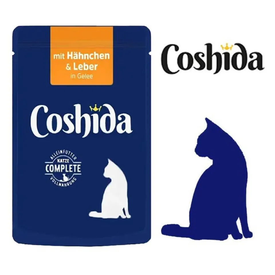 پوچ گربه کوشیدا مرغ و جگر در ژله Coshida Wet Cat Food with Chicken & Liver