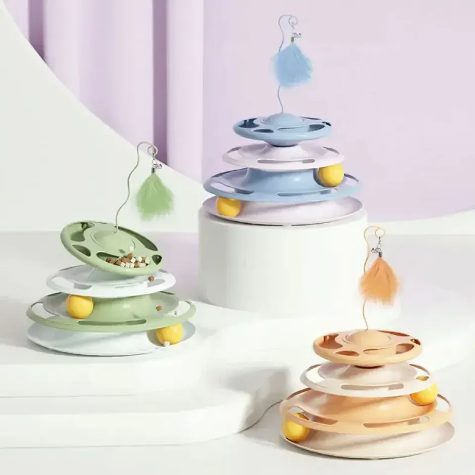 اسباب بازی گربه ریلی سه طبقه طرح 002