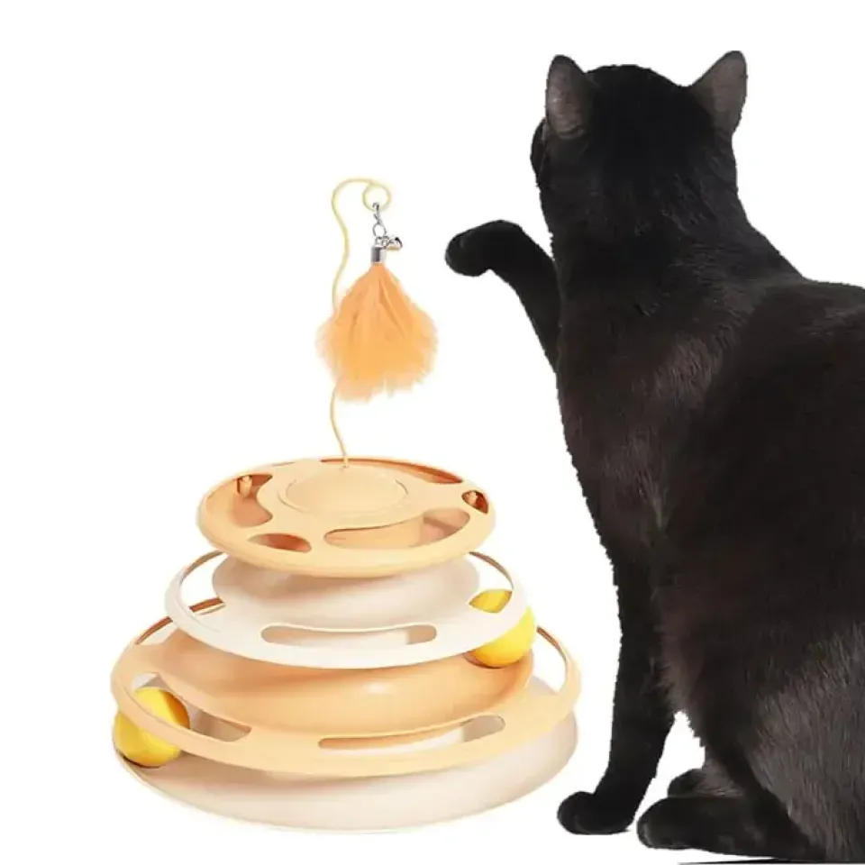 اسباب بازی گربه ریلی سه طبقه طرح 002