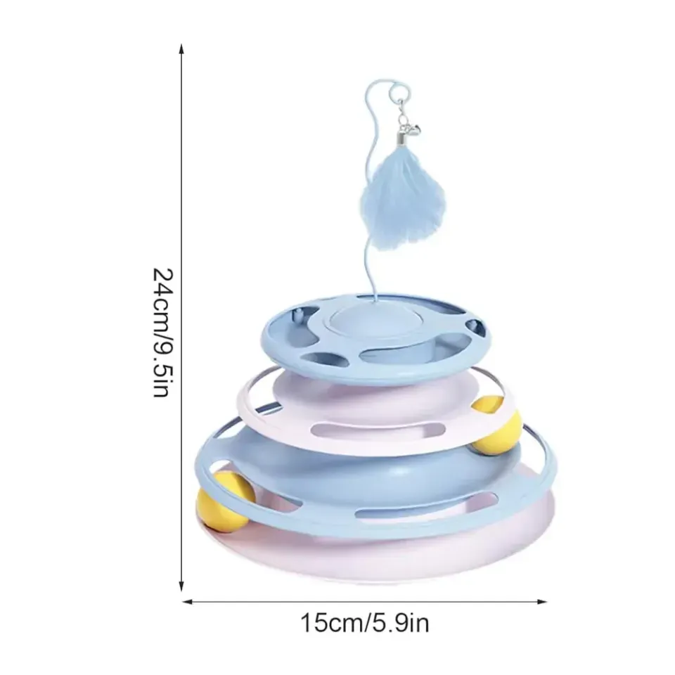 اسباب بازی گربه ریلی سه طبقه طرح 002