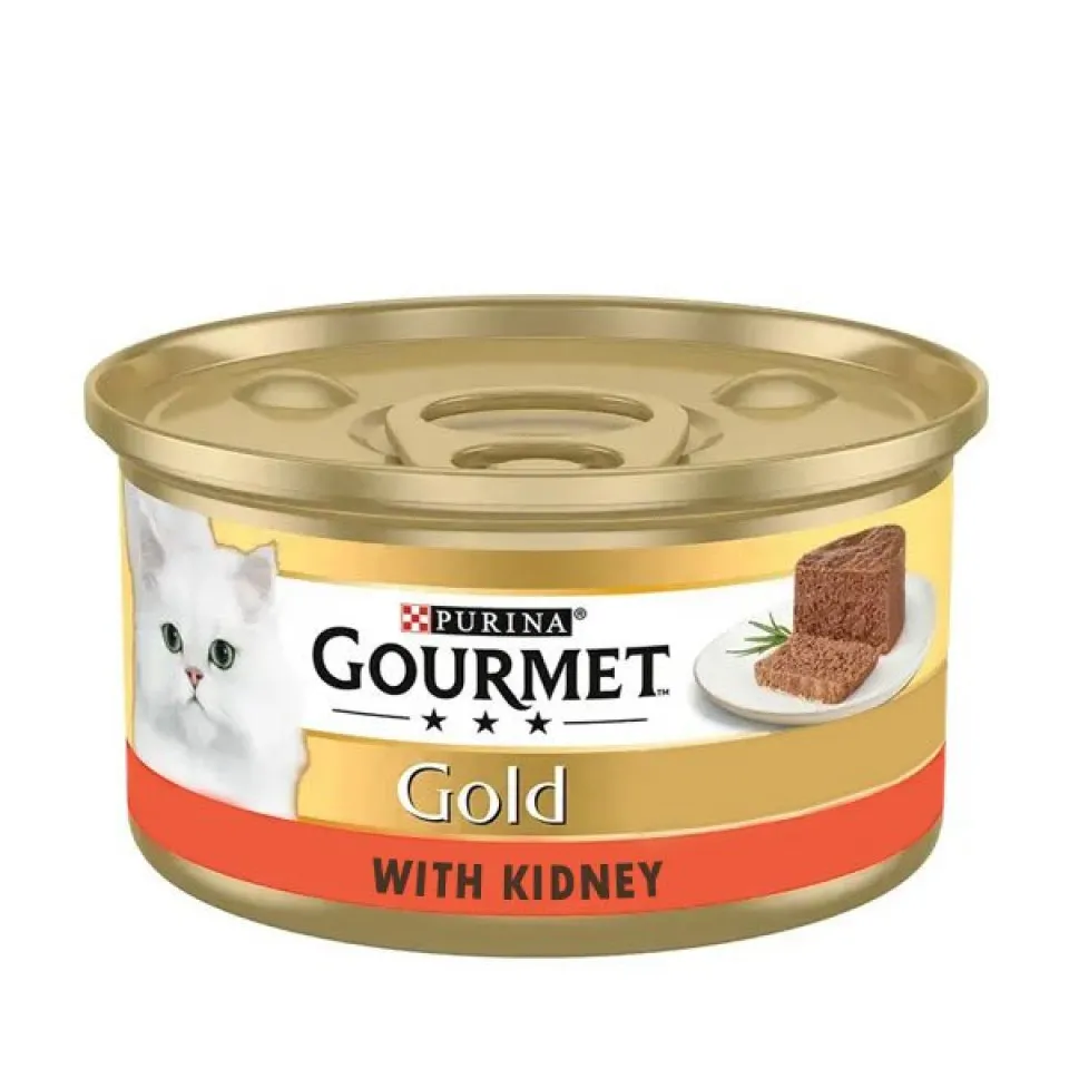 کنسرو گربه گورمه گلد قلوه Gourmet Gold Kidney 85g