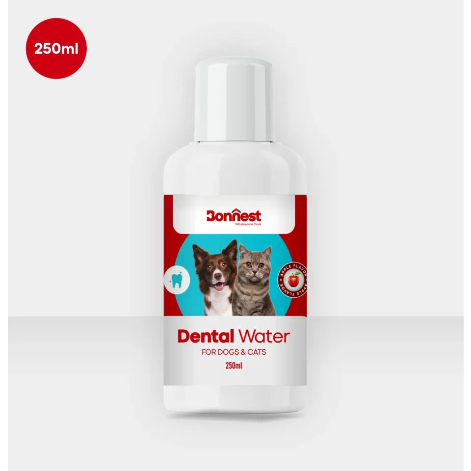 محلول مراقبت از دهان و دندان سگ و گربه بونست با طعم سیب  Bonnest Dental Water Additive Apple Flavor 