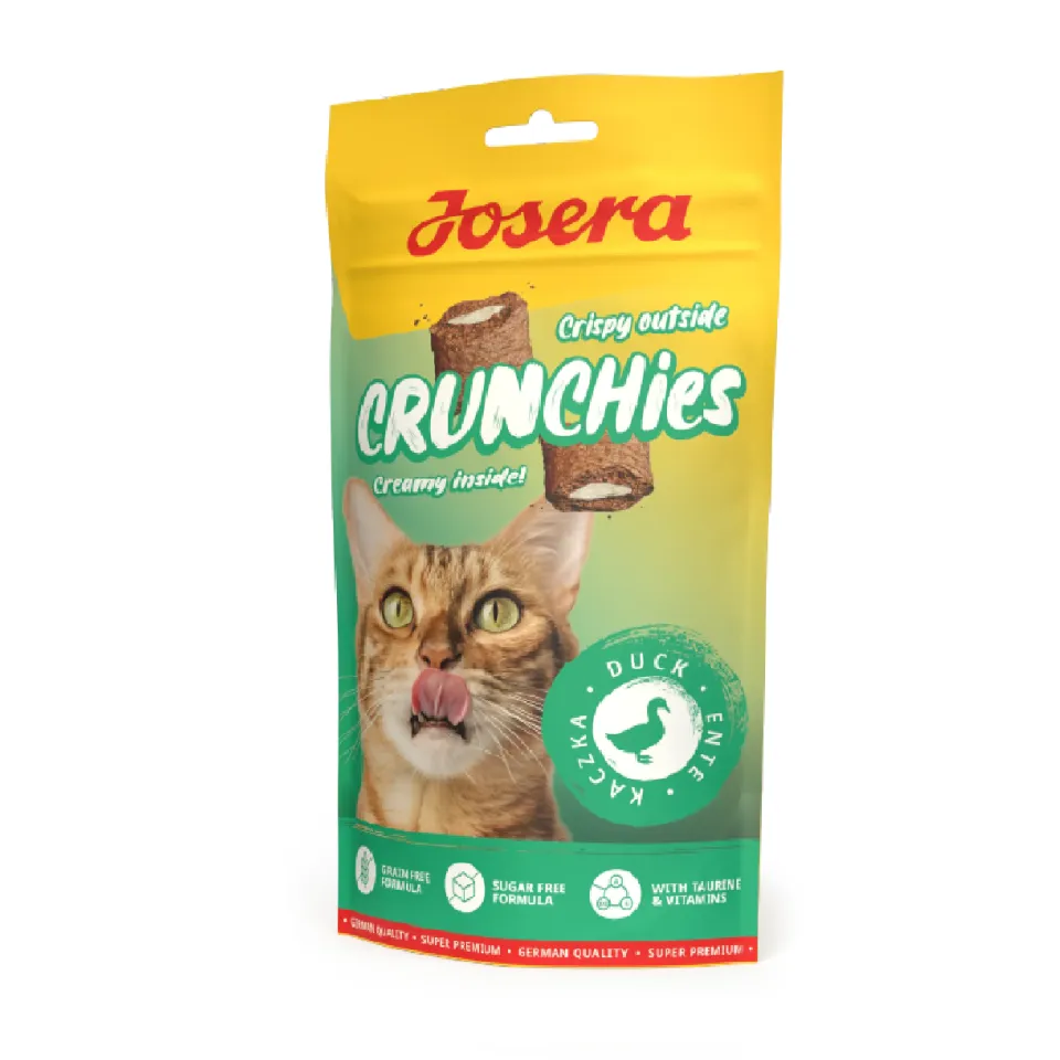 تشویقی گربه جوسرا کرانچی مغزدار با اردک Josera Crunchies With Duck 60g