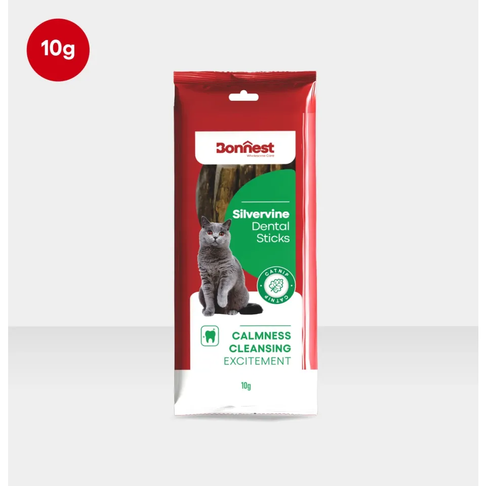 چوب گیاه کت نیپ گربه بونست Bonnest Silvervine Dental Sticks 