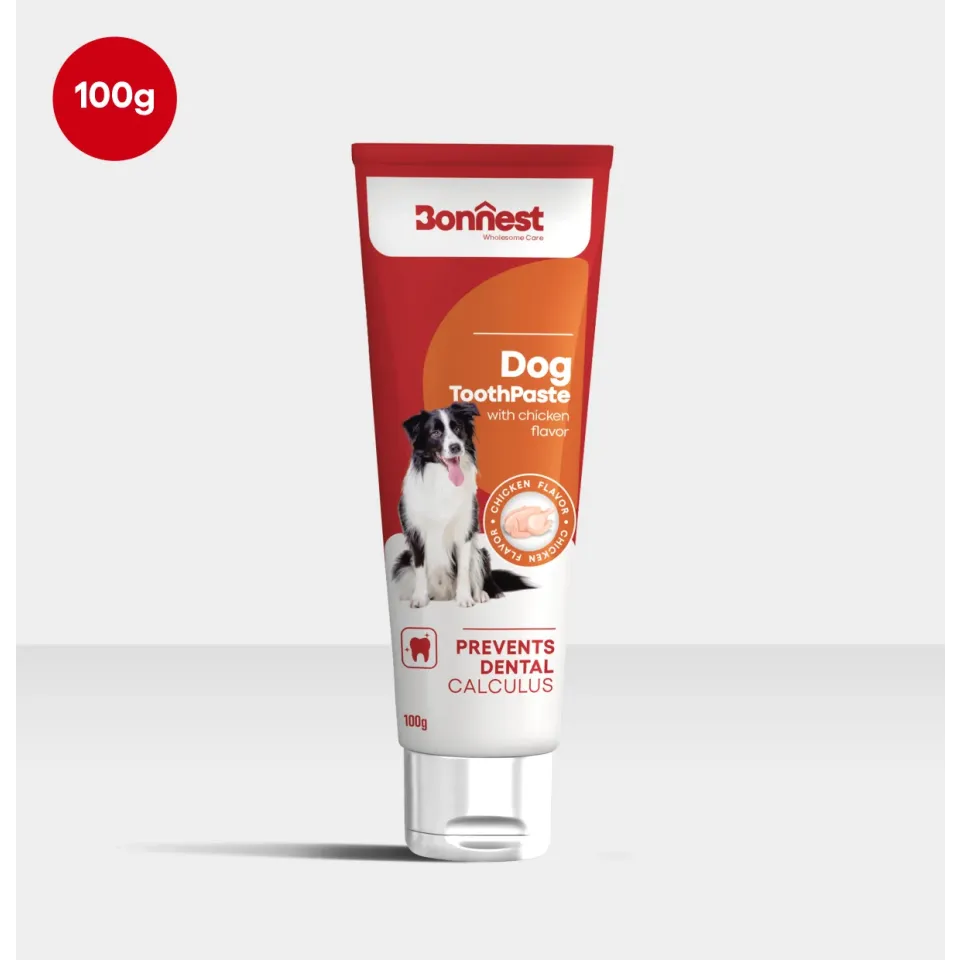 خمیر دندان سگ بونست با طعم مرغ Bonnest Dog ToothPaste With Chicken Flavor