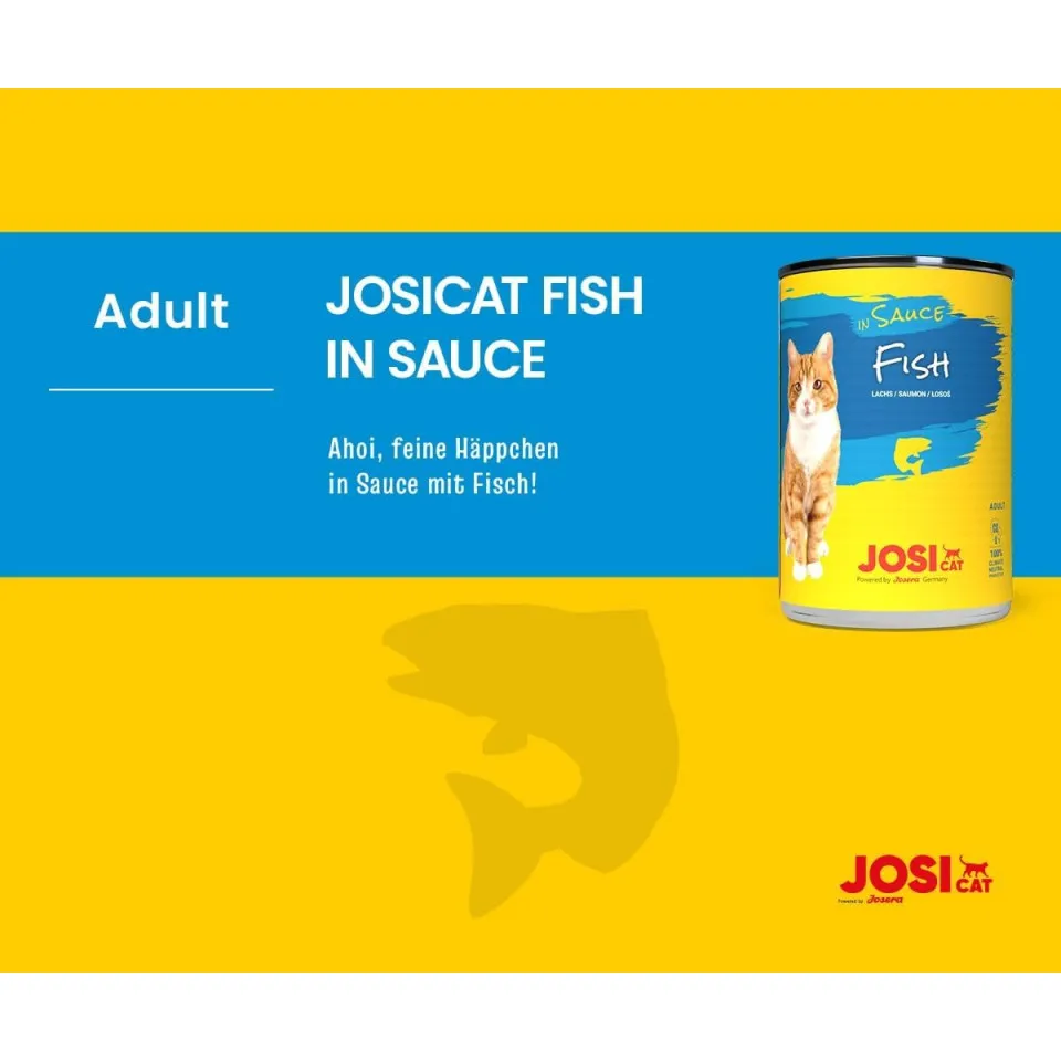 کنسرو گربه جوسرا جوسی ماهی سالمون در سس Josera Josi Cat Fish in Sauce 