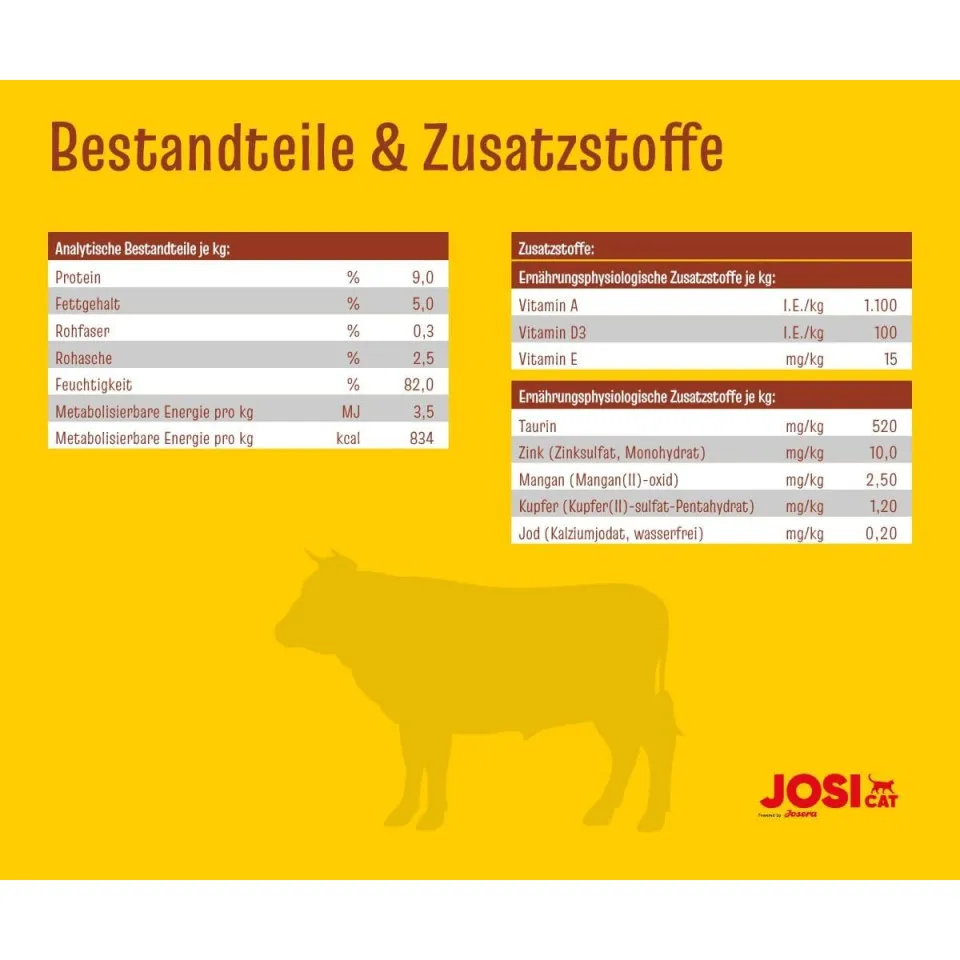 کنسرو گربه جوسرا جوسی گوشت در ژله Josera Josi Cat Beef in Jelly 