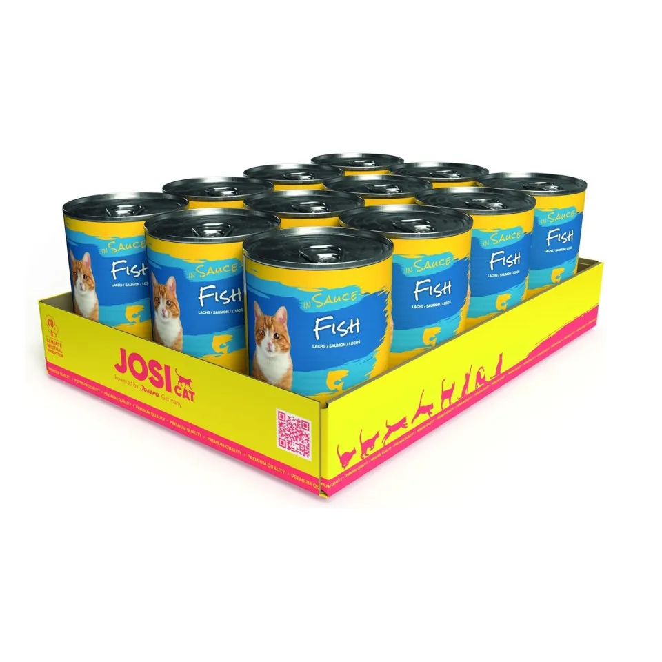 کنسرو گربه جوسرا جوسی ماهی سالمون در سس Josera Josi Cat Fish in Sauce 