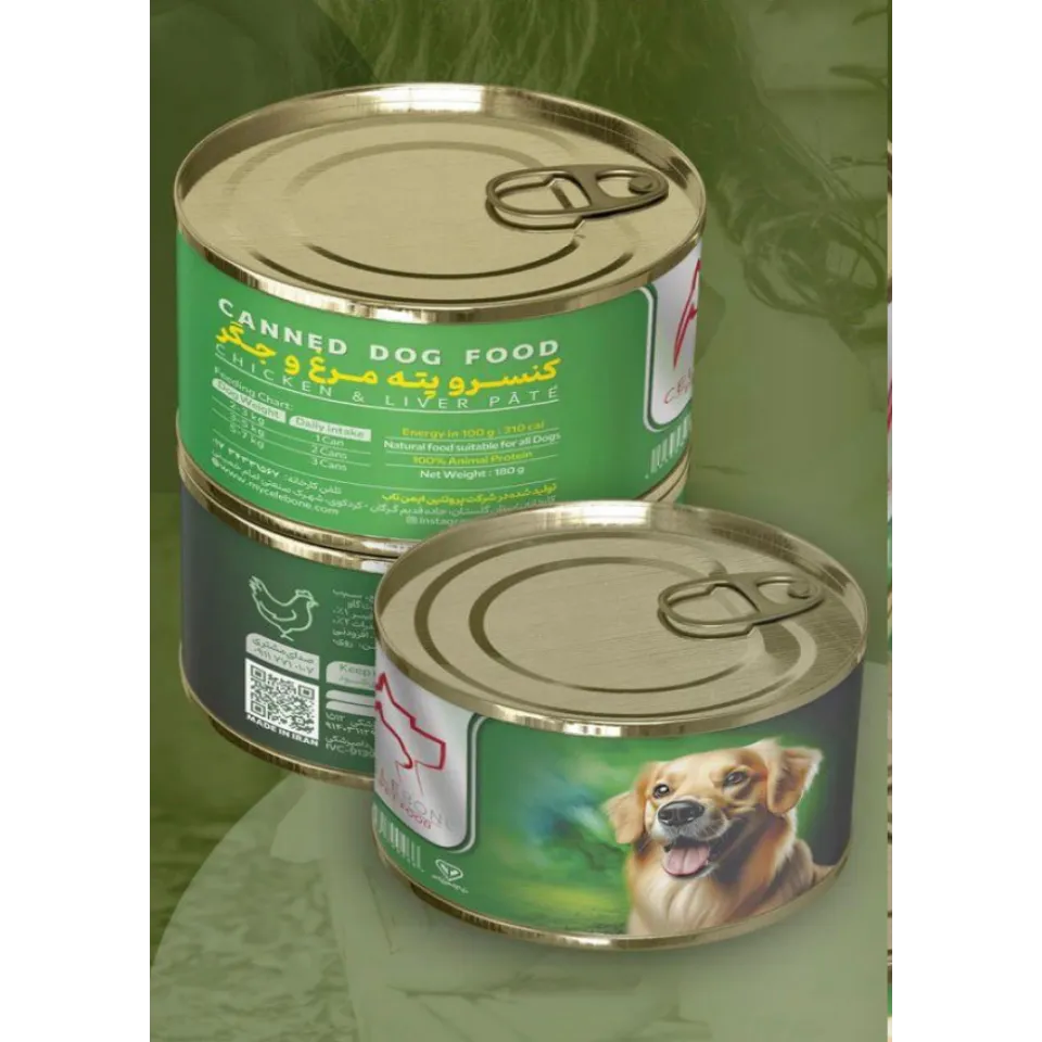 کنسرو سگ سلبن پته مرغ و جگر Celebone Canned Dog Food Chicken & liver Pate