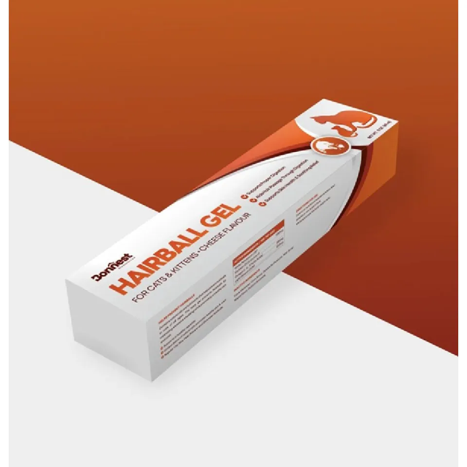 ژل آنتی هربال گریه و بچه گربه بونستBonnest Hairball Gel-Cats&Kitten-60ml