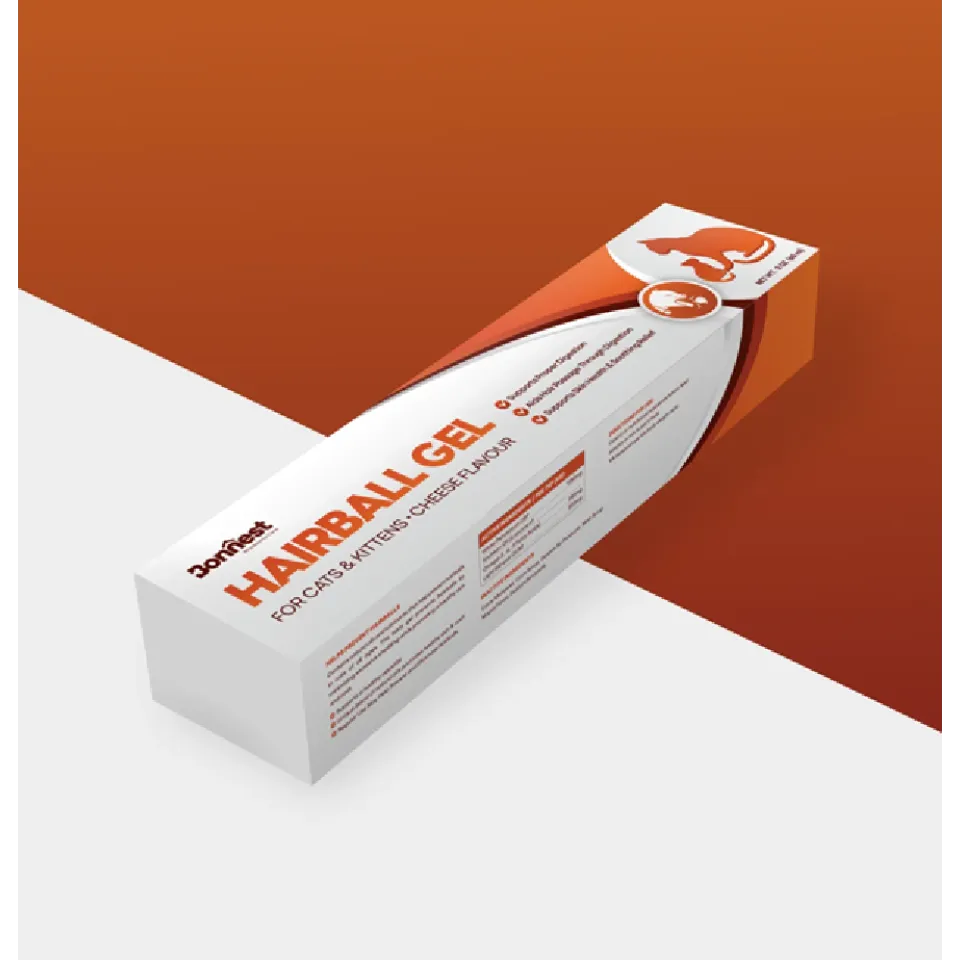 ژل آنتی هربال گریه و بچه گربه بونستBonnest Hairball Gel-Cats&Kitten-60ml