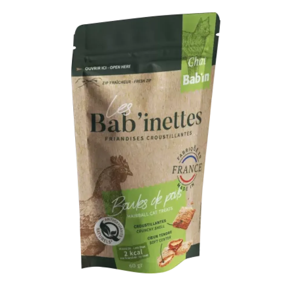 تشویقی هربال گربه بابین گوشت مرغ Bab'inette - Furballs
