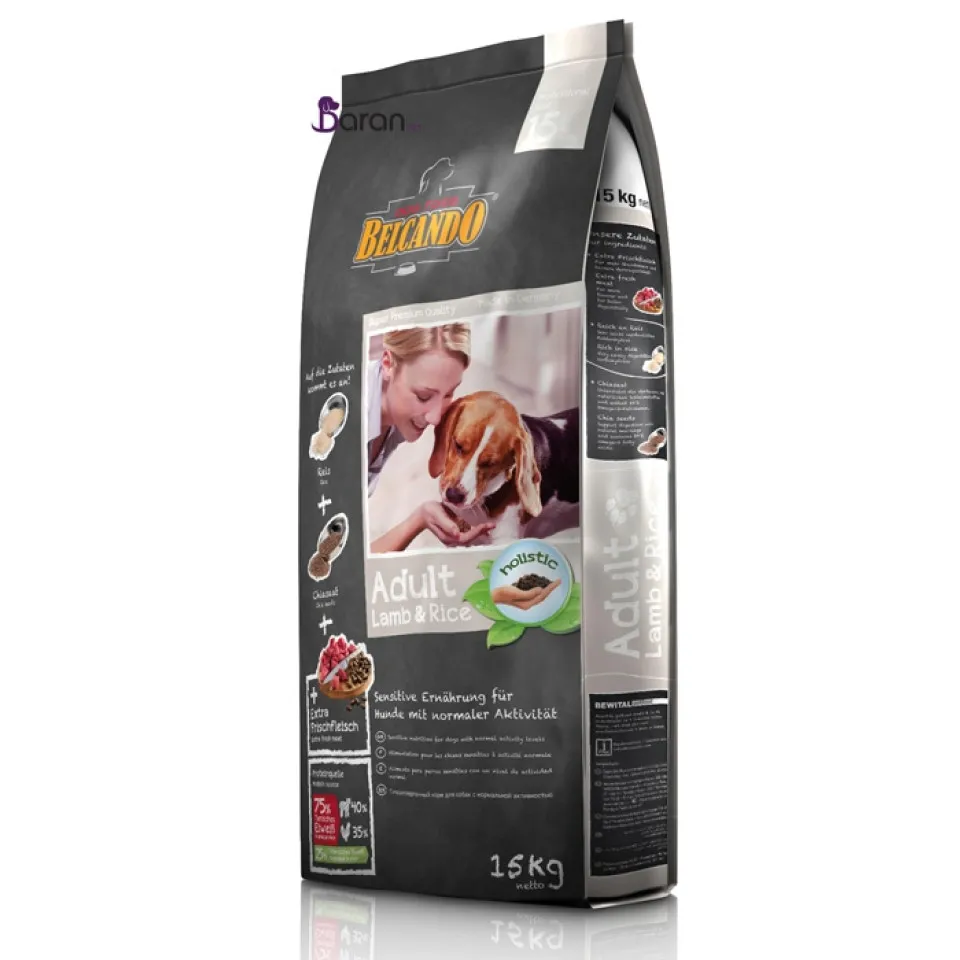 غذای سگ بلکاندو حاوی گوشت بره و برنج :: Belcando Adult Lamb & Rice