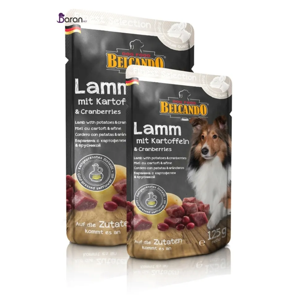 پوچ سگ بلکاندو حاوی گوشت بره با سیب زمینی :: Belcando Lamb with Potatoes