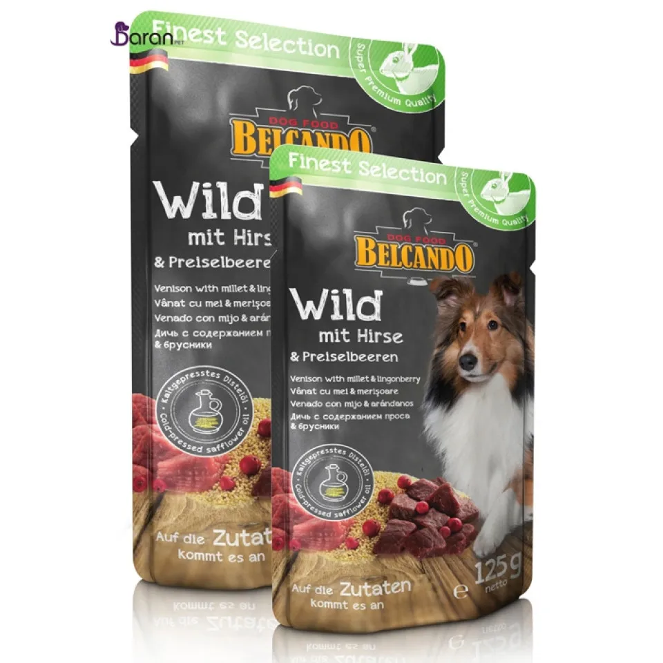 پوچ سگ بلکاندو حاوی گوشت آهو با ارزن :: Belcando Venison With Millet