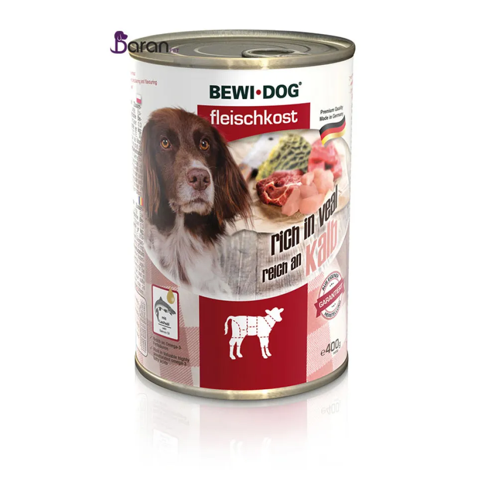 کنسرو سگ بوی داگ حاوی گوشت گوساله :: Bewi Dog Veal