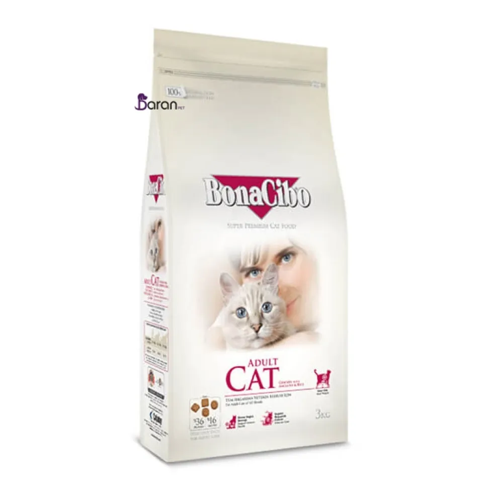 غذای گربه بالغ بوناسیبو حاوی مرغ و ماهی (2 کیلوگرم)