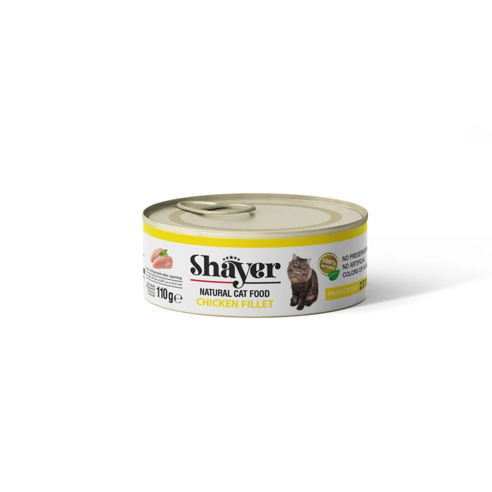 کنسرو نچرال گربه شایر فیله مرغ : Shayer Chicken Fillet