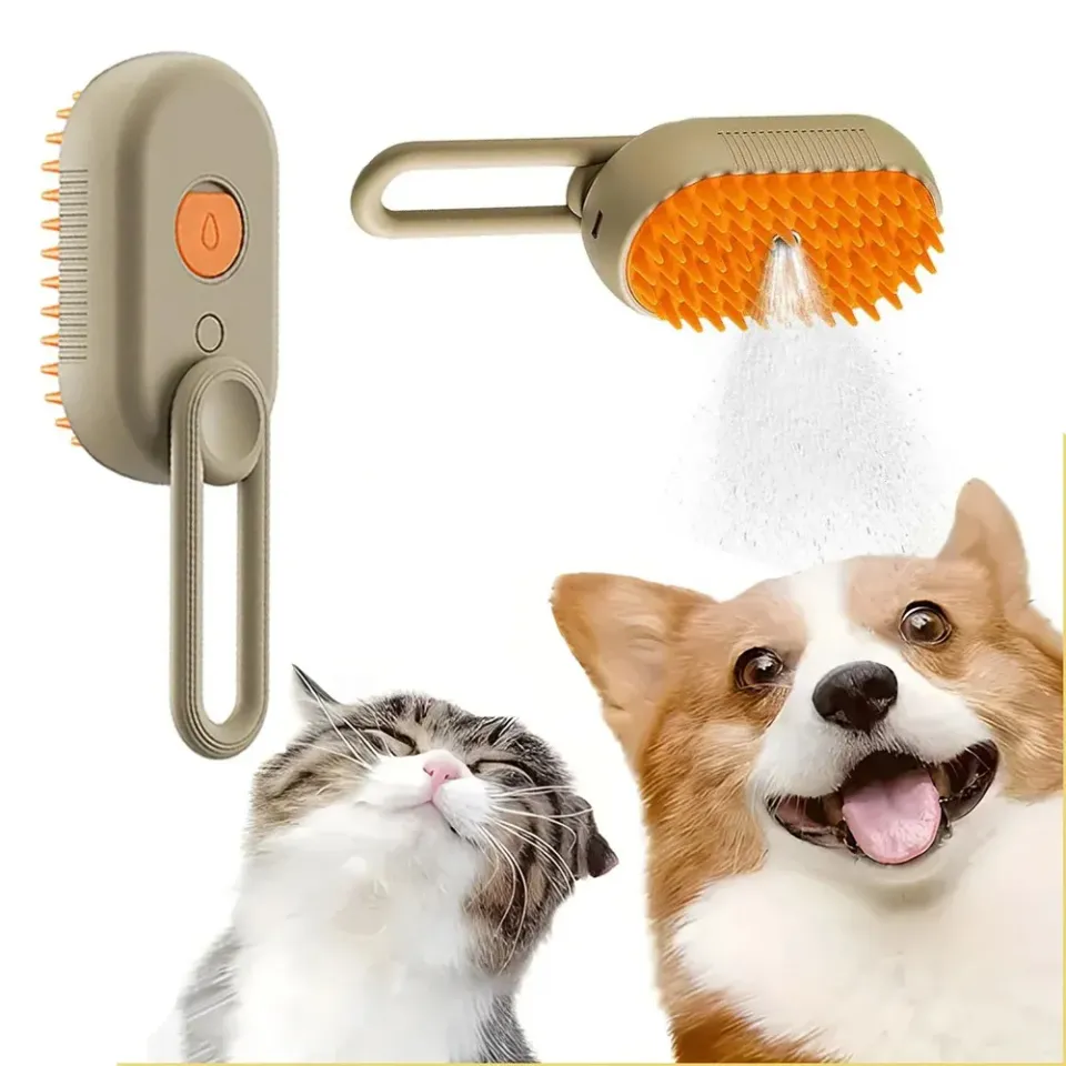 برس و ماساژور بخار گربه :: Electric Vapor Spray Massage Brush